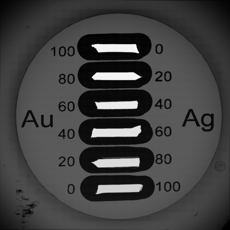 Au-Ag 6 NIST certified elements